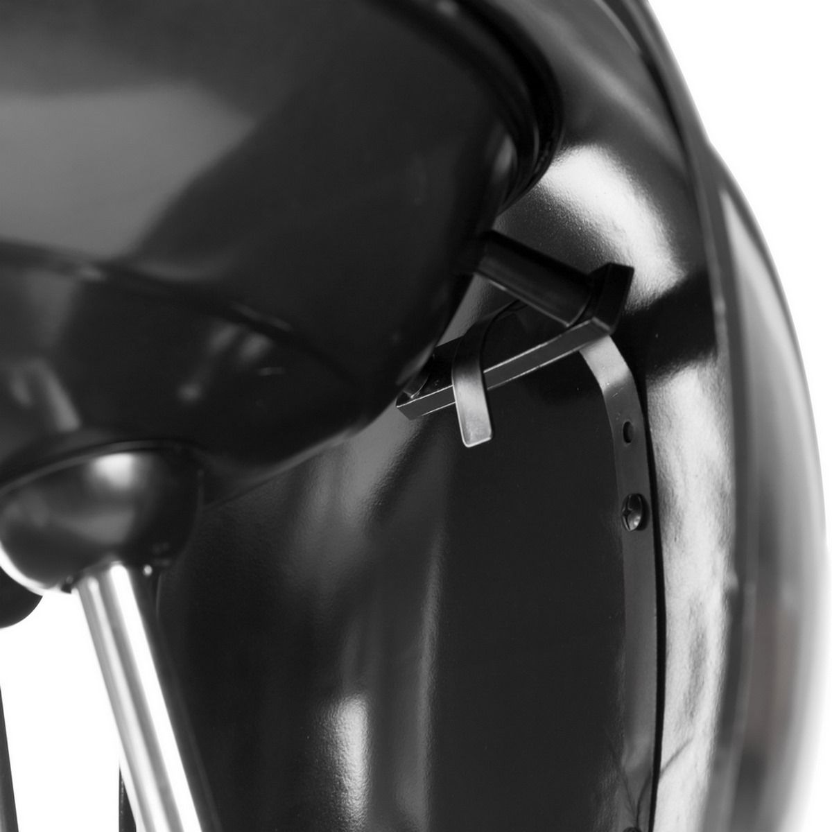 Lolahome Holzkohlegrill mit Stahlrost, 74 x 45 x 41 cm, Schwarz