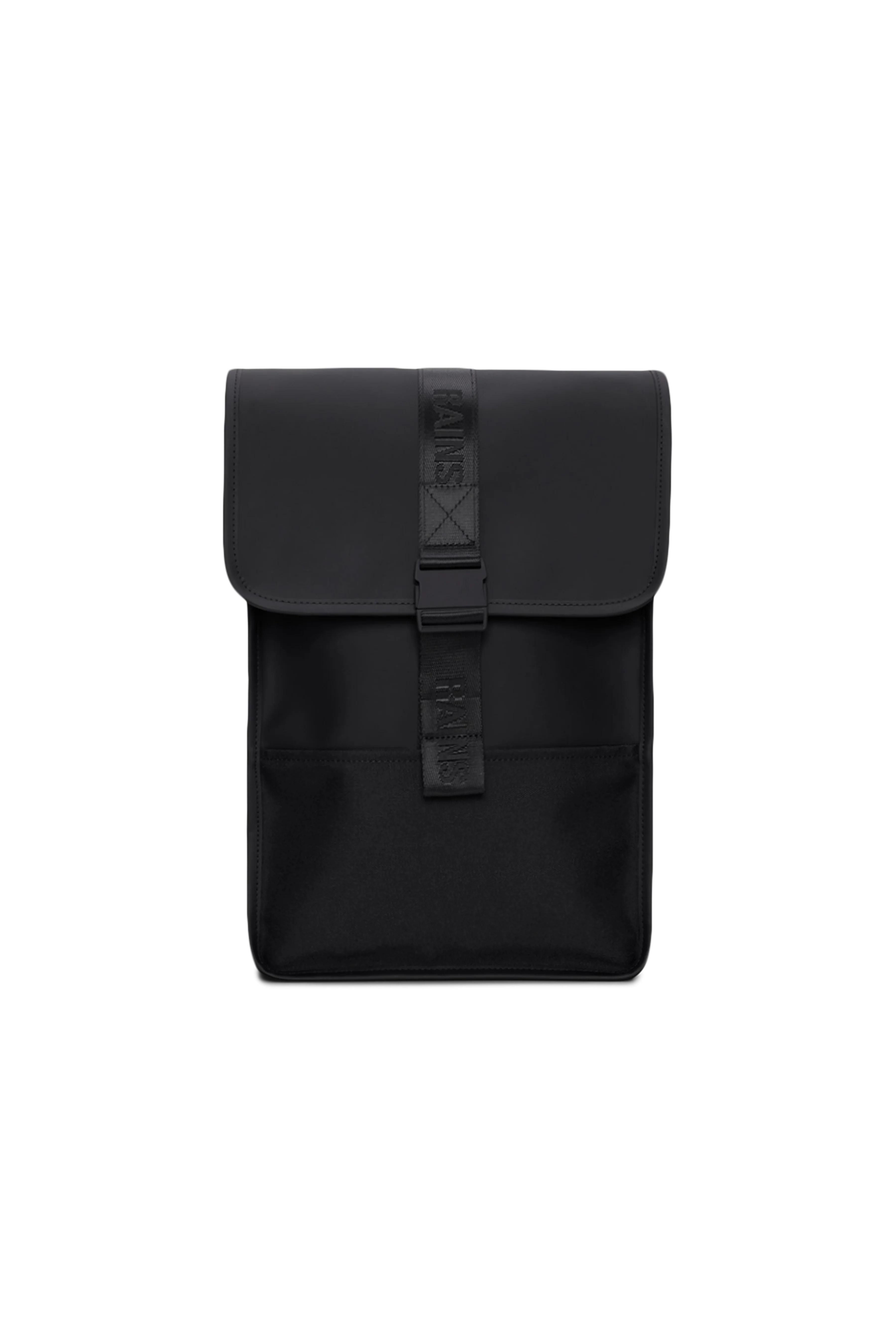 2025 Trail Backpack Mini – Vandafvisende dagrygsæk (15) med klap og gummispænde – PU-stof – Polstret laptoprum