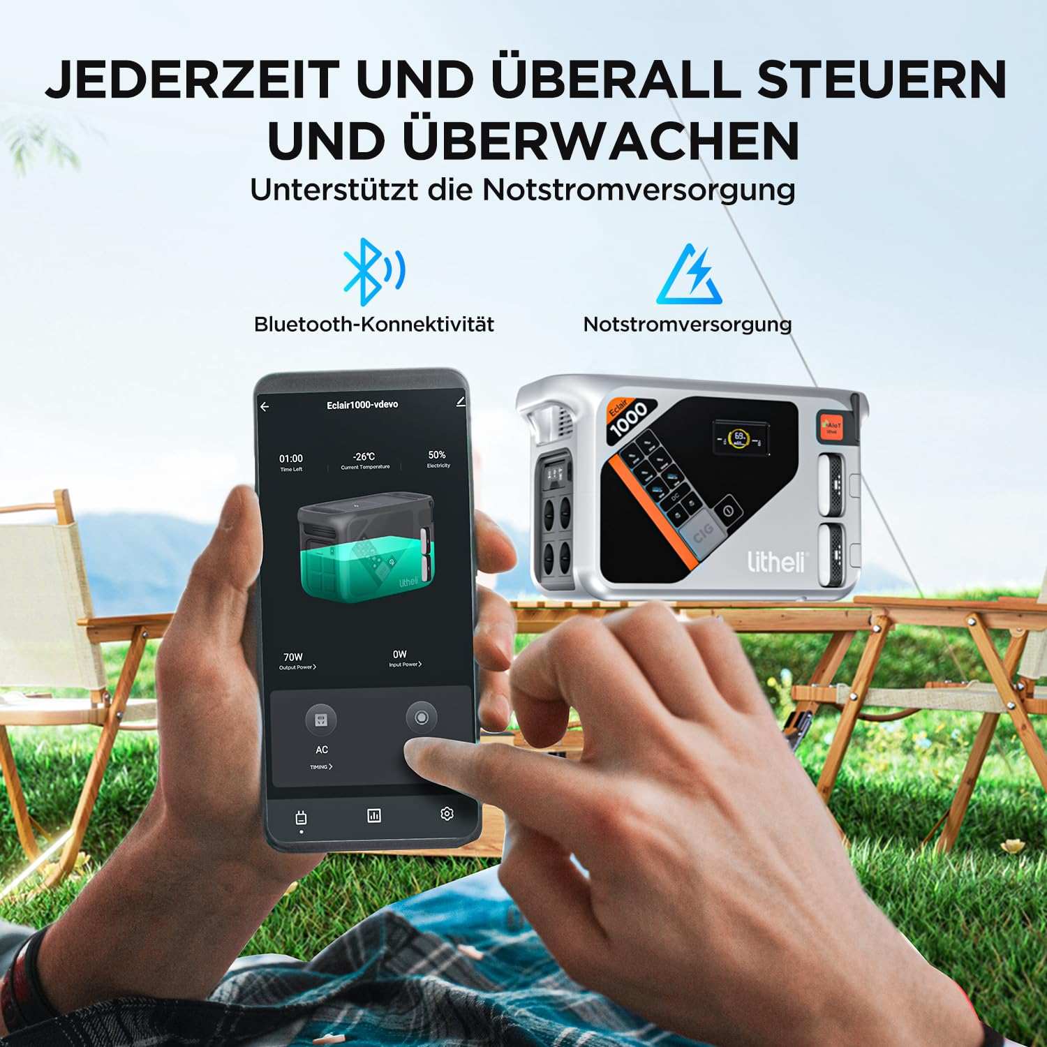 2025 Litheli B1000 Tragbare Powerstation | 1069 Wh / 921 Wh