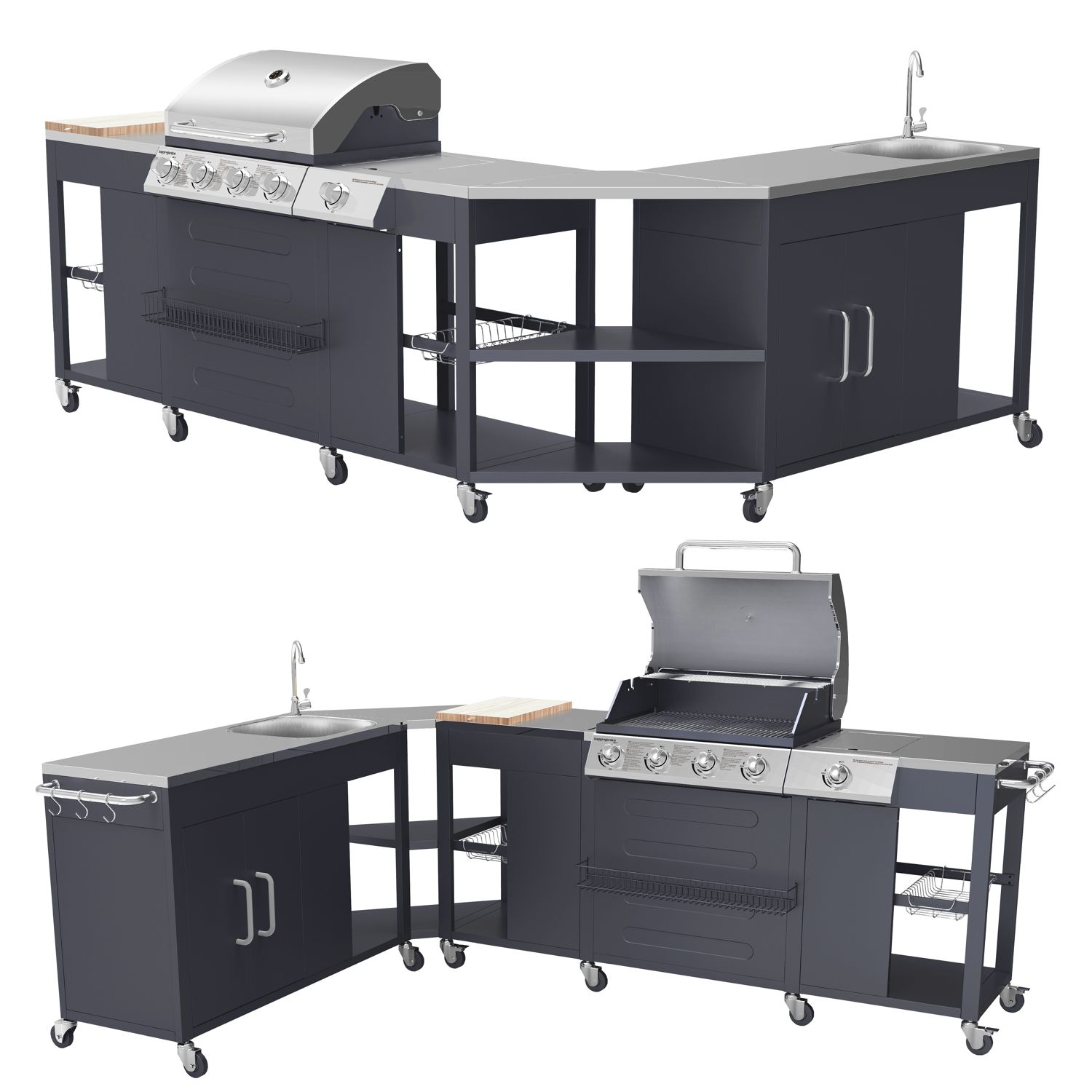 Texas Corner Stove - 4+1 Brenner