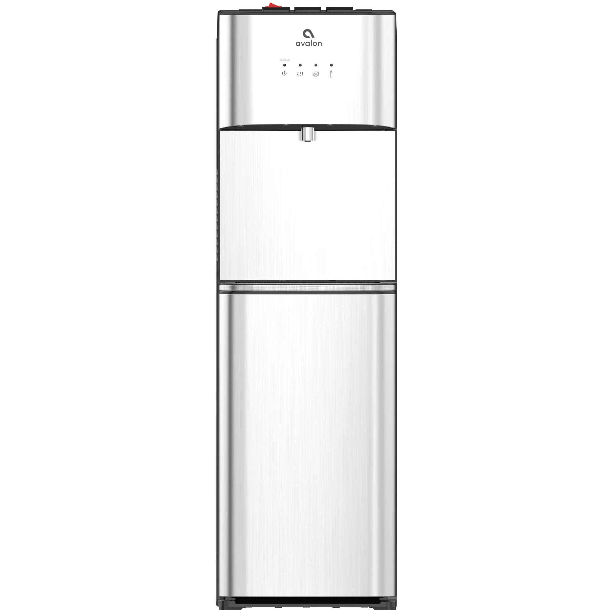 2025 Avalon A5 Vandkøler i Rustfrit Stål uden Flaske – Varmt, Koldt og Vand med Stuetemperatur – Grå