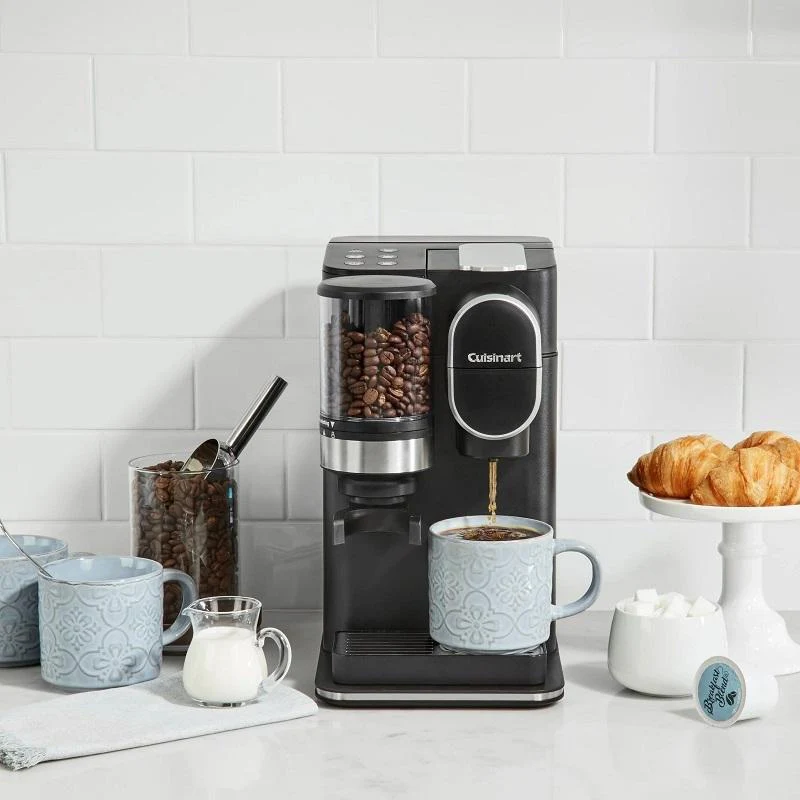 2025 Cuisinart Grind & Brew kaffemaskine til én portion – sort