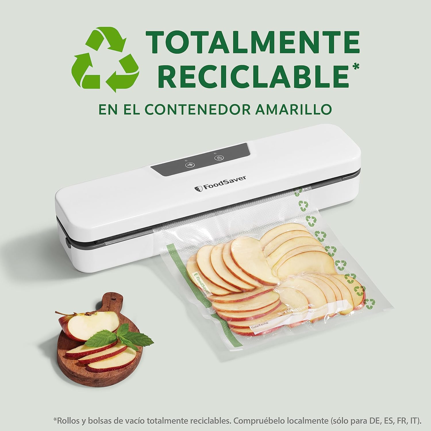 FoodSaver Elite All-in-One Vakuumiergerät für Flüssigkeiten und mehr | Lebensmittel bis zu 5x frischer* | Flüssigkeitsvakuumierung | 1 Rolle (28 x 244 cm) und 4 Vakuumbeutel (3,78 l & 3,78 l)