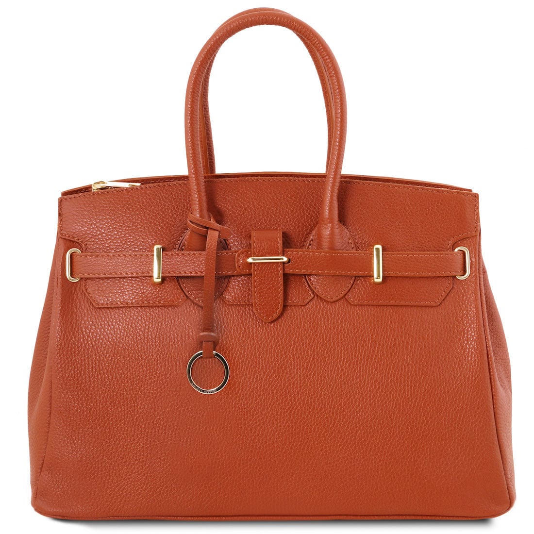 TL Bag - Leather handbag with golden hardware | TL141529