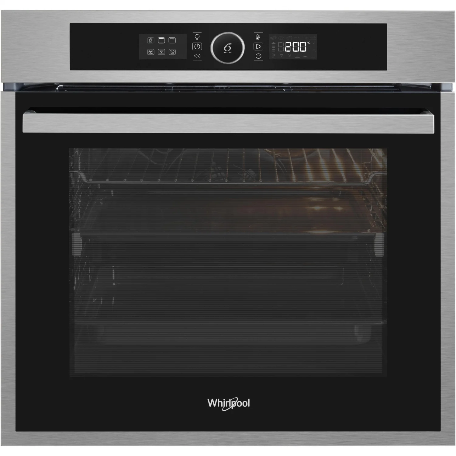 Whirlpool AKZ9797IX Multifunktionsbackofen, 73 l, Klapptür, 16 Kochfunktionen, Energieeffizienzklasse A+ – Edelstahl