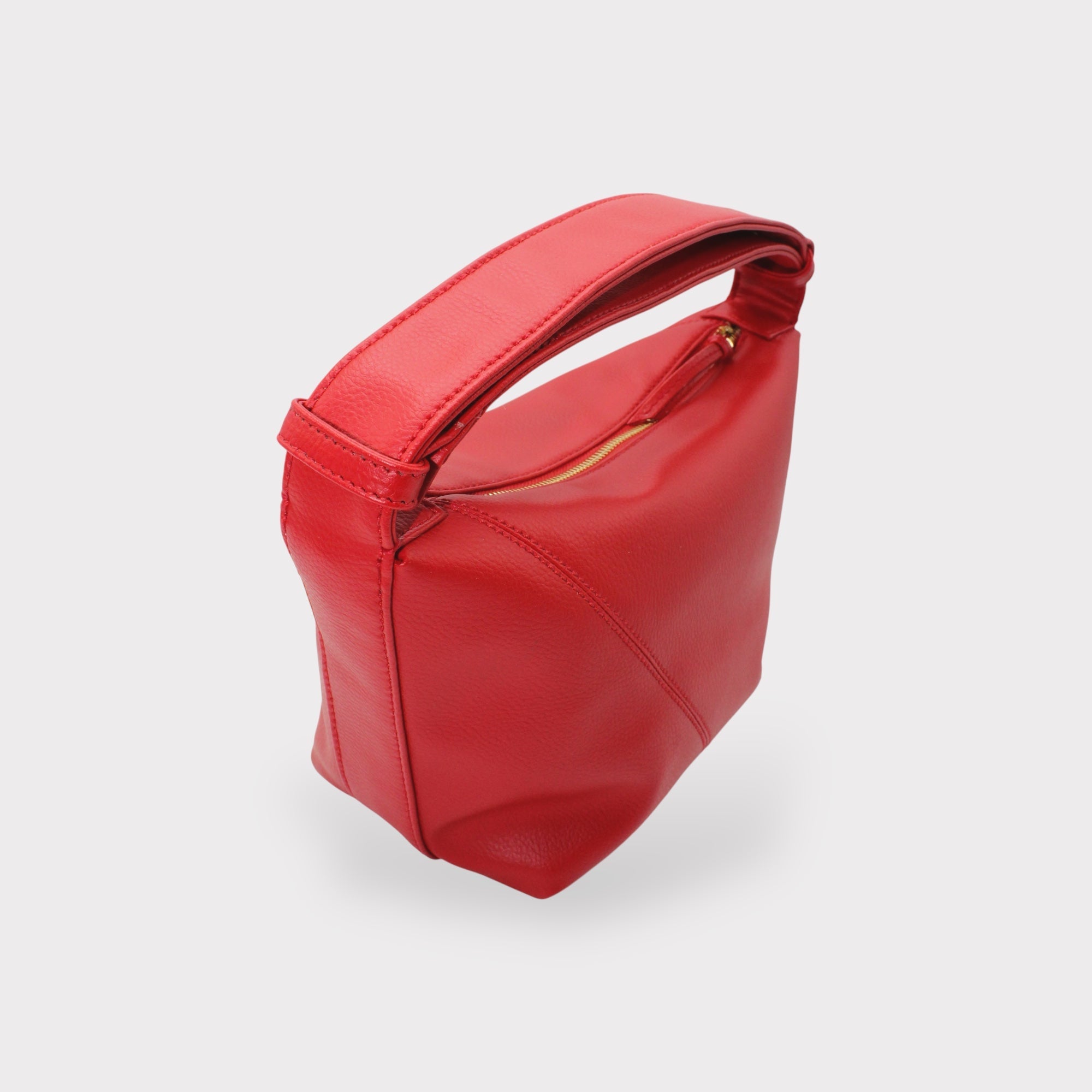 Evy - Vegan Cactus Leather Shoulder Bag - Red
