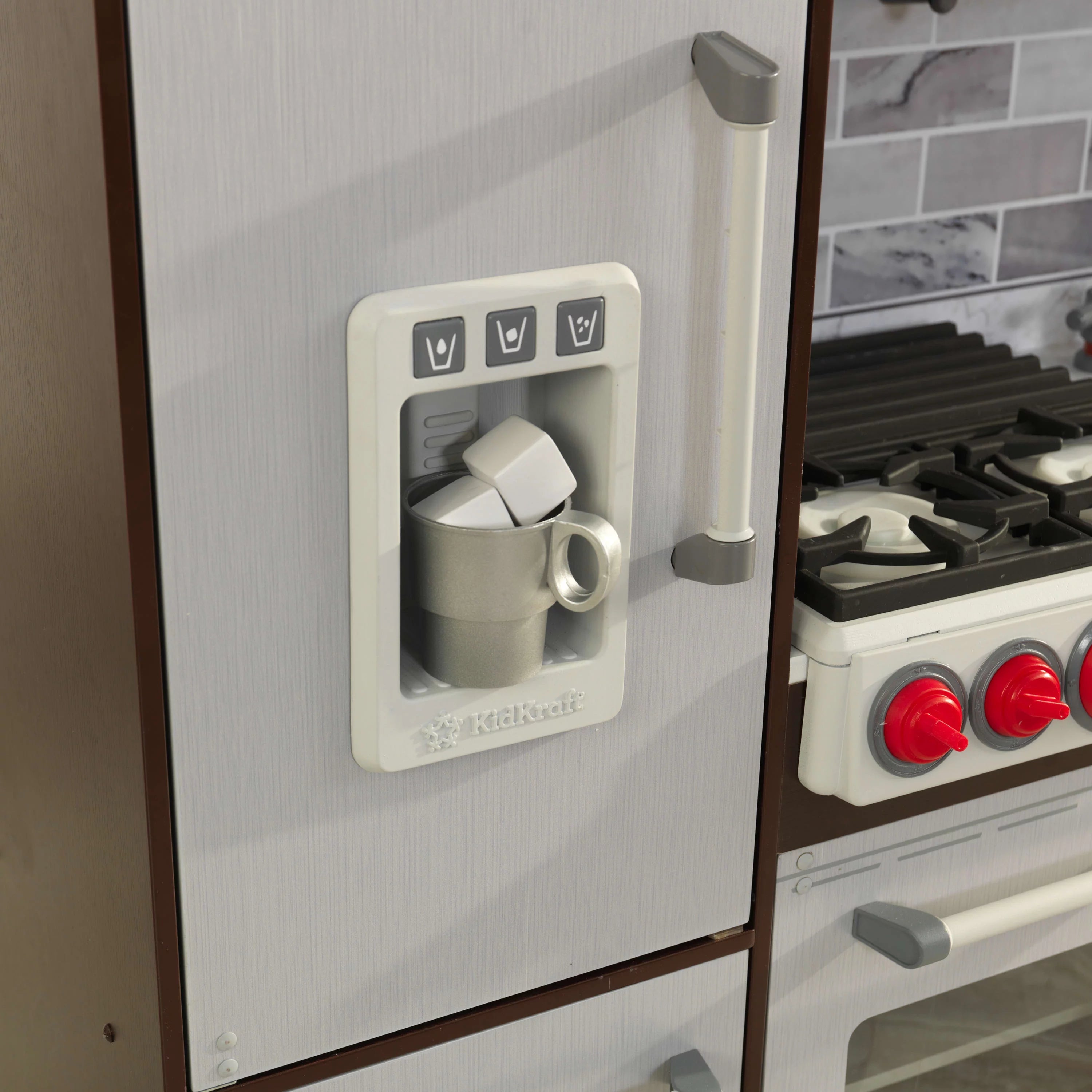 KidKraft Uptown Elite Espresso Spielküche mit Licht und Sound