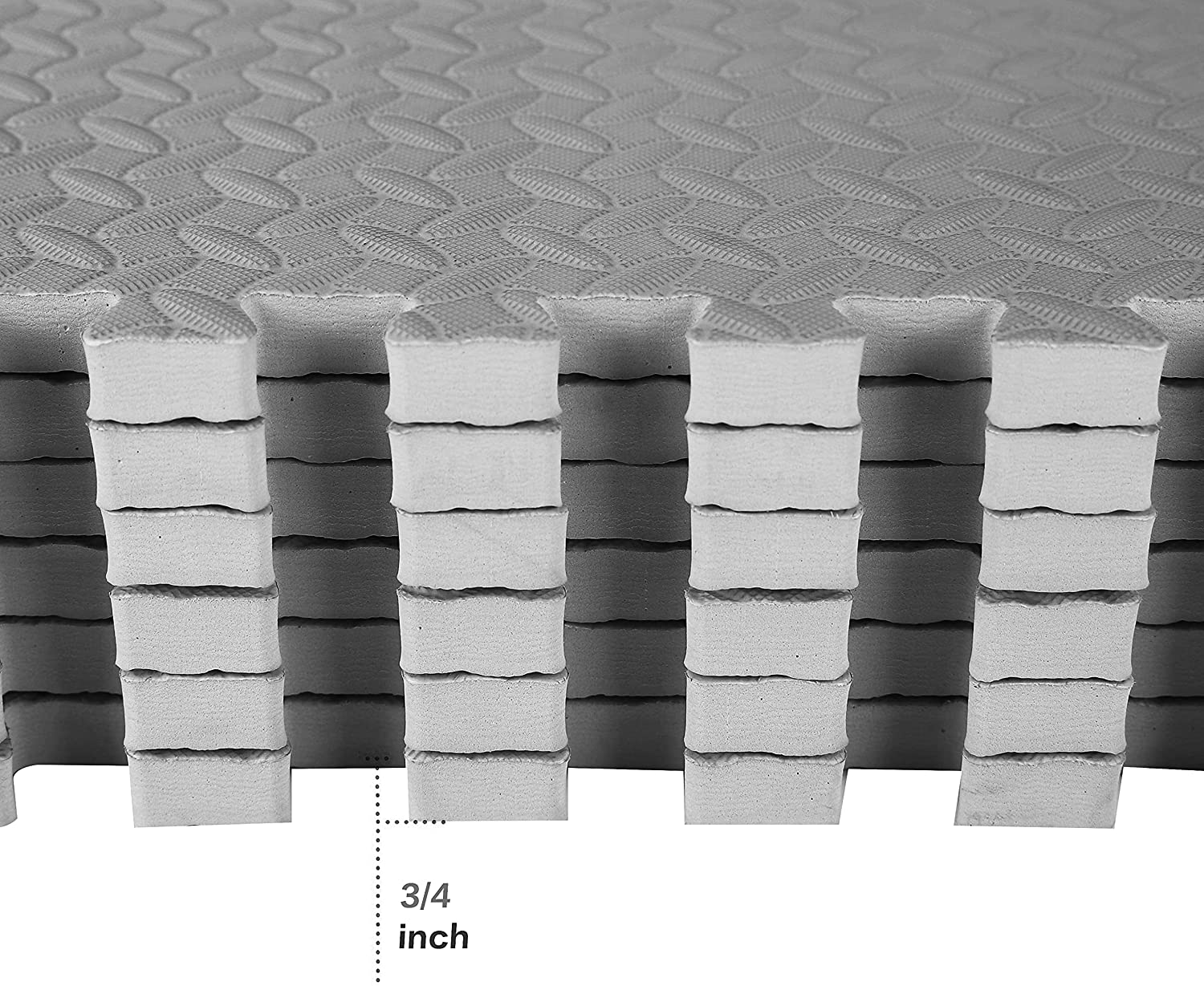 BalanceFrom-Trainingsmatte im Puzzle-Stil mit ineinandergreifenden EVA-Schaumstofffliesen