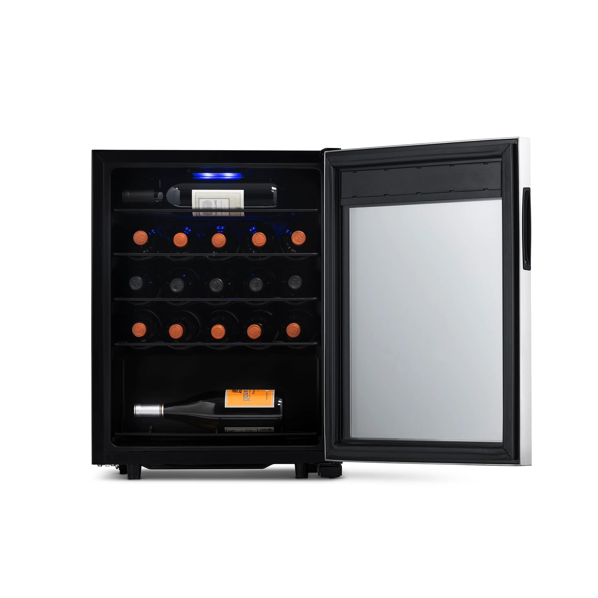 2025 Newair® Fritstående vinkøleskab i rustfrit stål – 23 flasker – 18,9