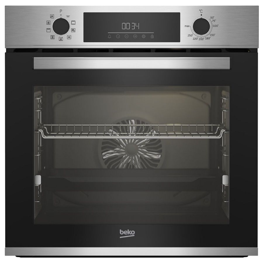 Beko Einbau-Multifunktionsbackofen 72 l, 60 cm, katalytisch, Edelstahl. - Bbim12300xce