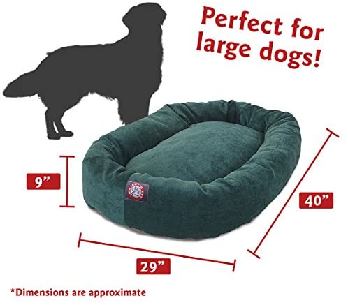 Majestic Pet Villa Bagel Hundeseng | Beroligende donutformet seng, flere størrelser og farver