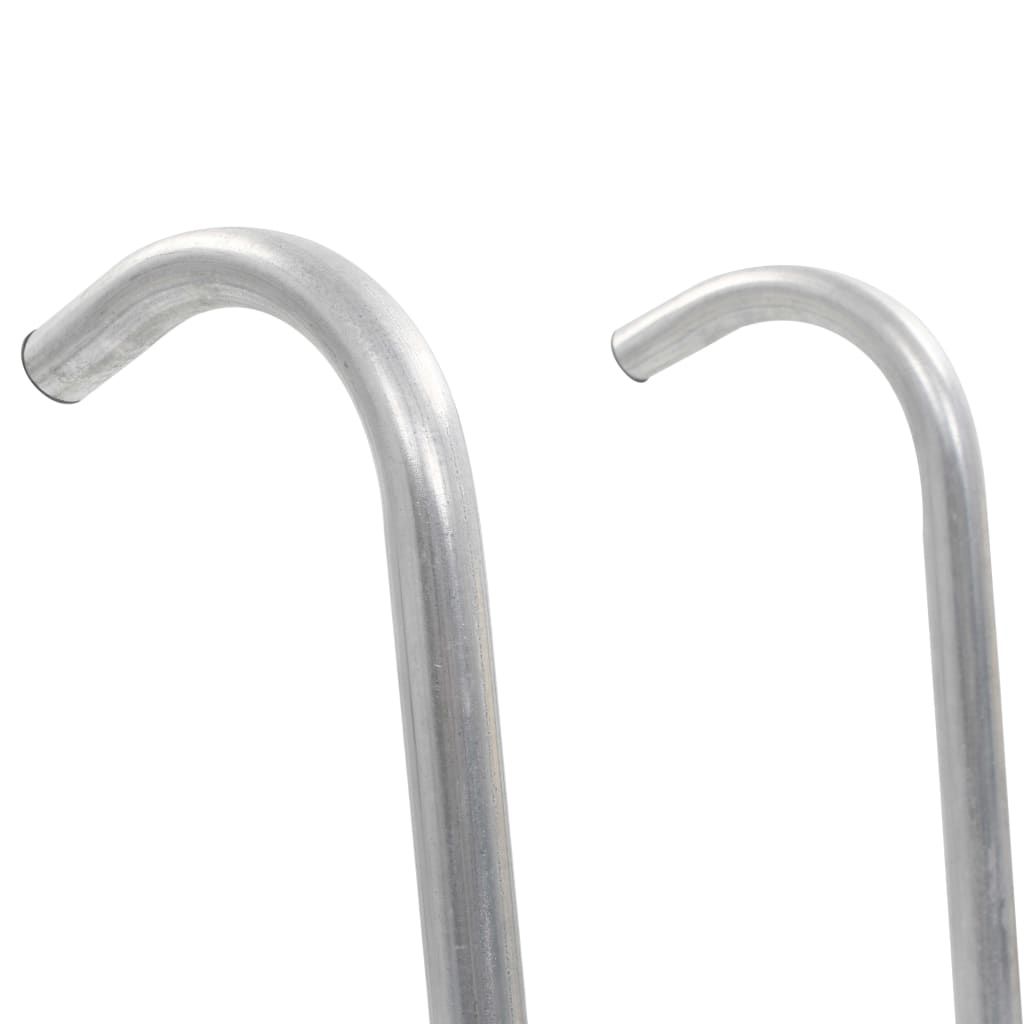 VidaXL 2-stufige Trampolinleiter, Silberstahl, 102,6 cm