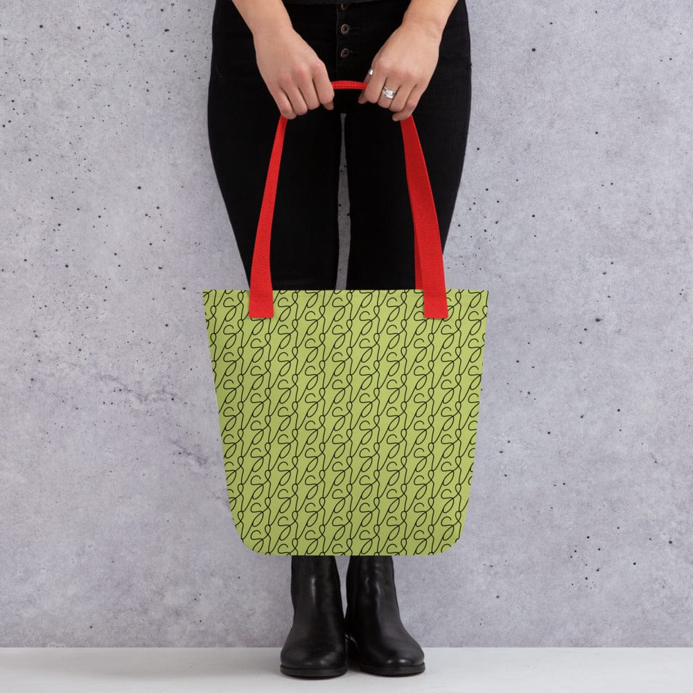 Olive Green Logo Tote Bag
