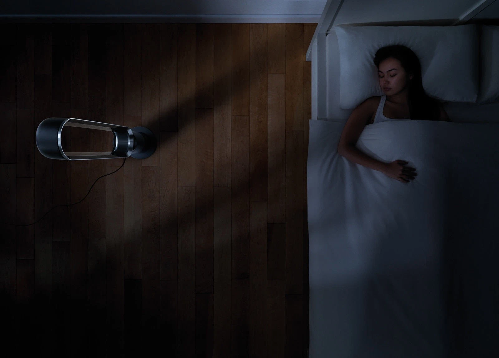 Dyson AM07 Turmventilator, Weiß/Silber, Baujahr 2025