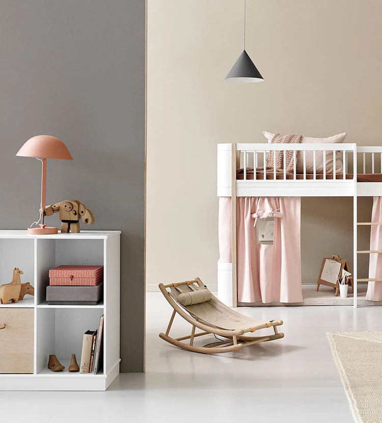 2025 Baby- og småbørnshængekøje 'Træ' Eg/Karamel