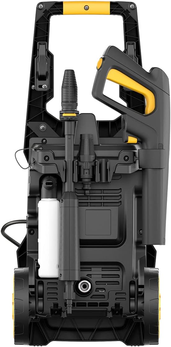 Stanley Hochdruckreiniger SXPW24BX | Hochdruck | für Fahrzeuge und Außenflächen | mit Flächenreiniger und feststehender Bürste | Maximaler Druck 170 bar | Maximale Fördermenge 500 l/h | Verbrauch