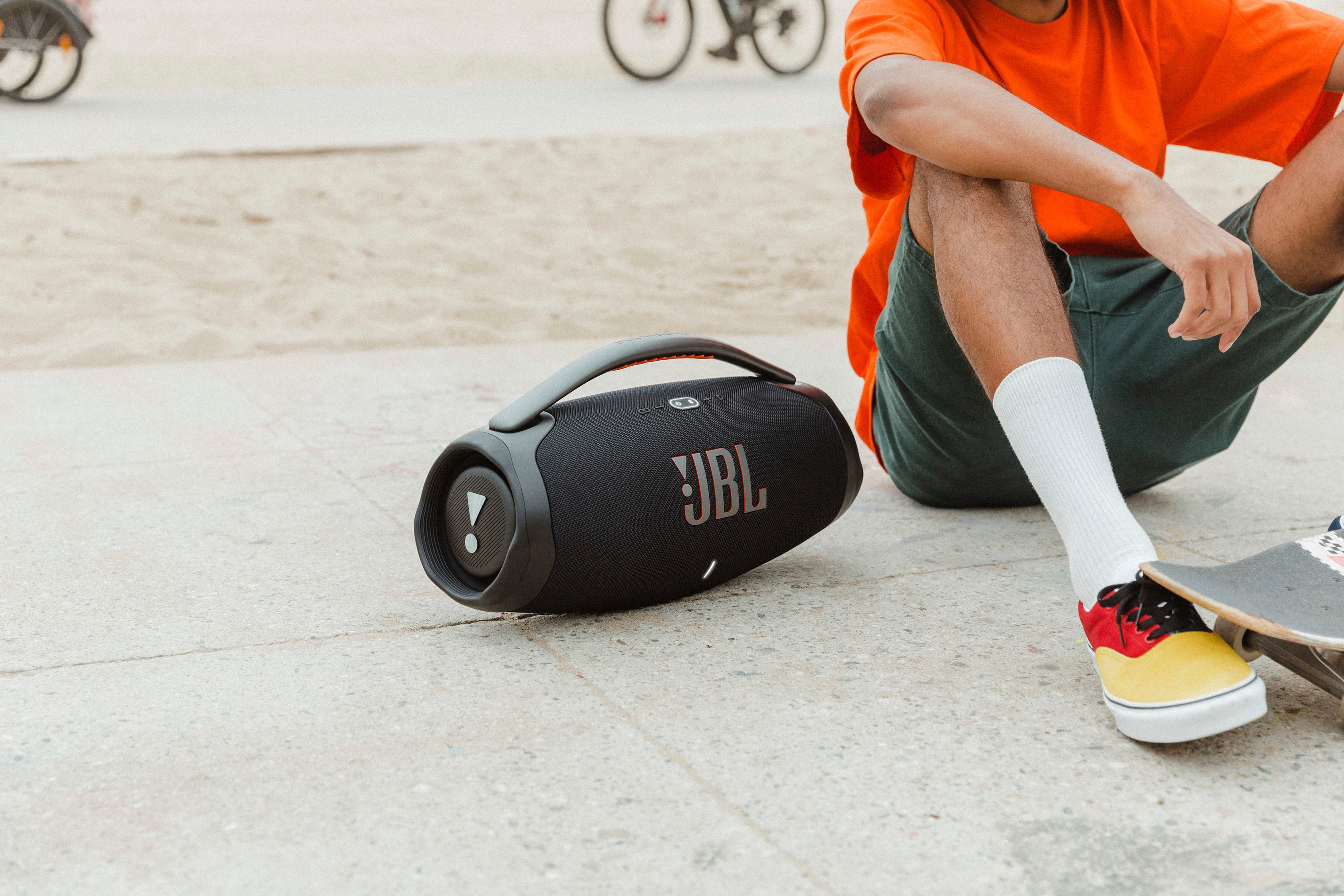 JBL Boombox3 Tragbarer Bluetooth-Lautsprecher – Schwarz