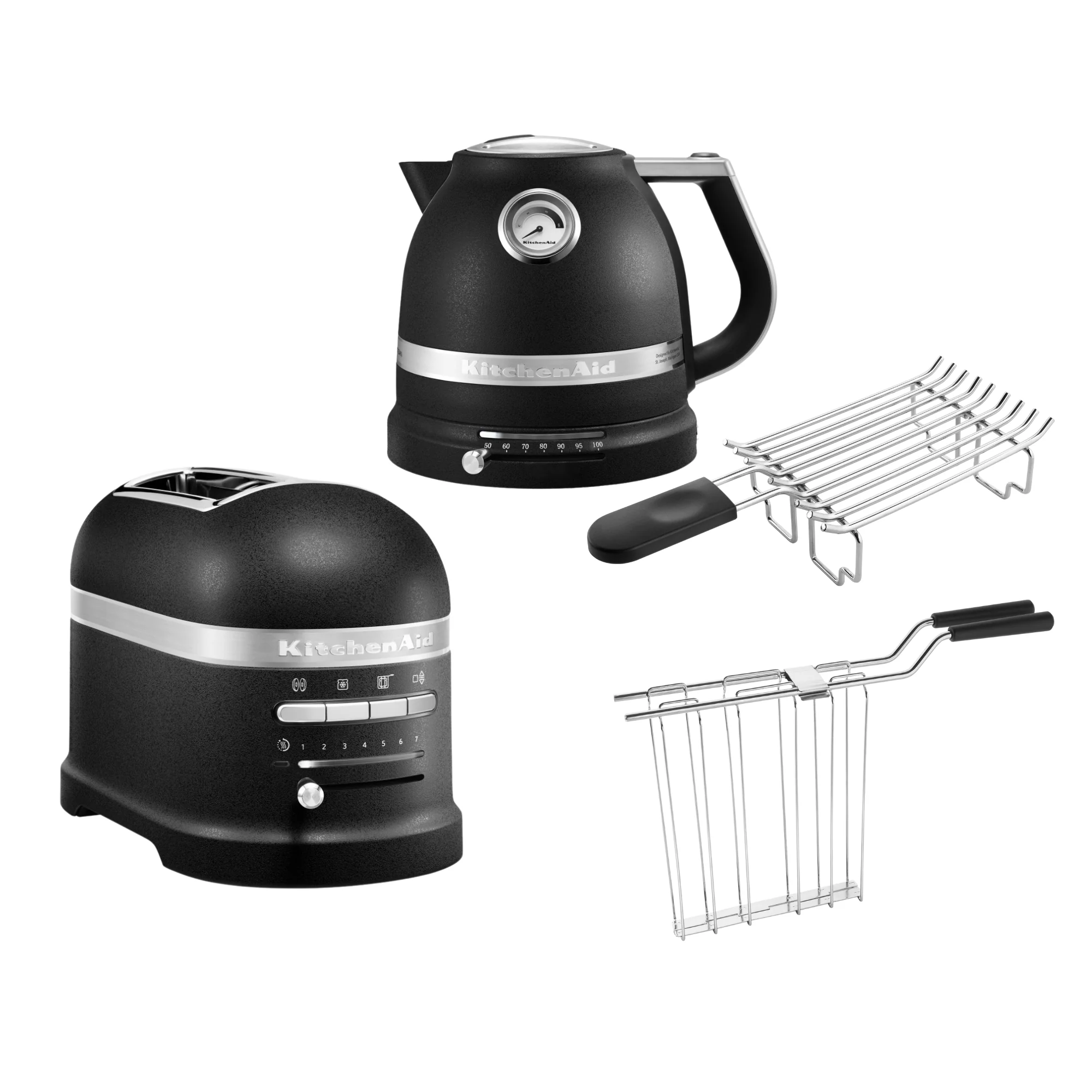 KitchenAid Artisan Frühstücksset 2025 mit Wasserkocher 5KEK1522, 2-Schlitz-Toaster 5KMT2204 und Brötchenhalter