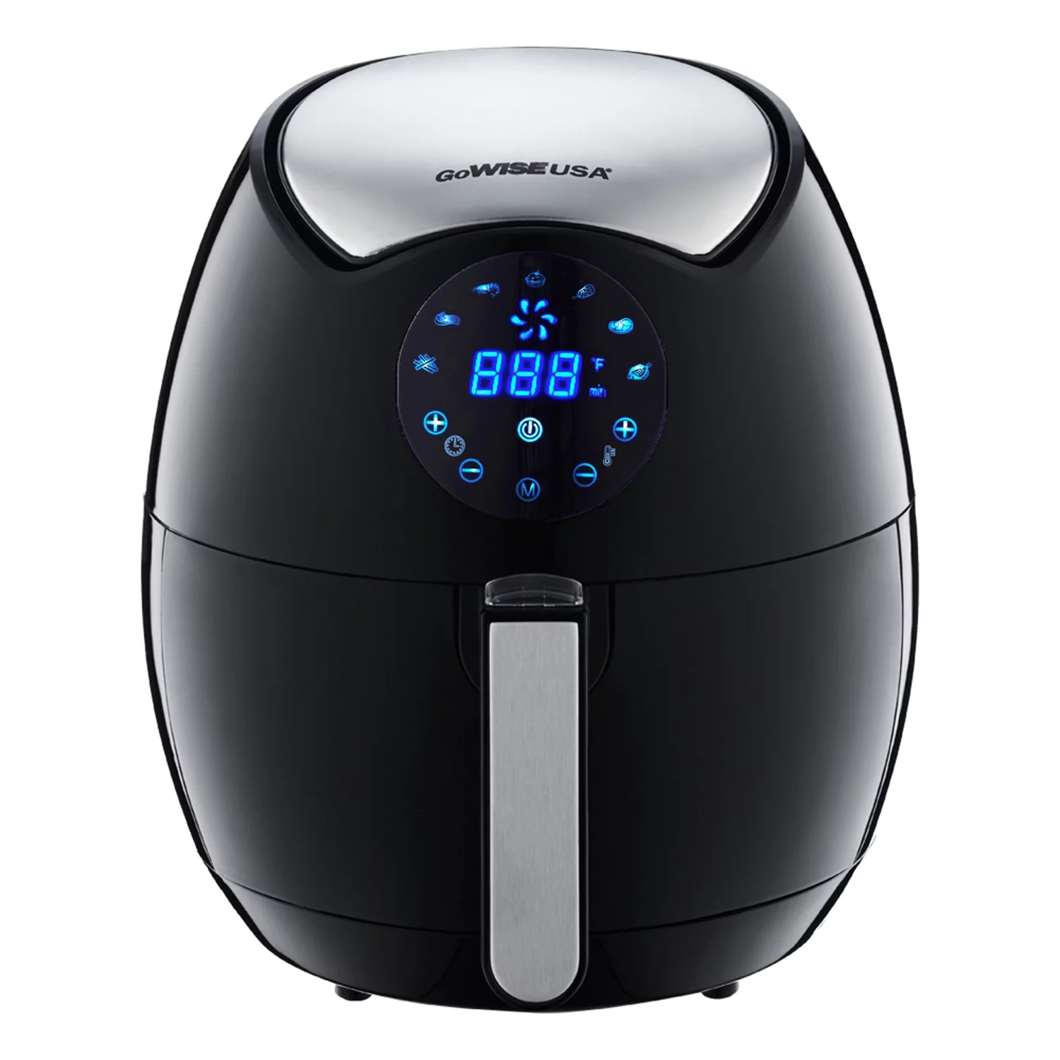 GoWISE USA GW22621 4. generations elektrisk airfryer. Sort. 3,7 liter. 1400 W. Ny