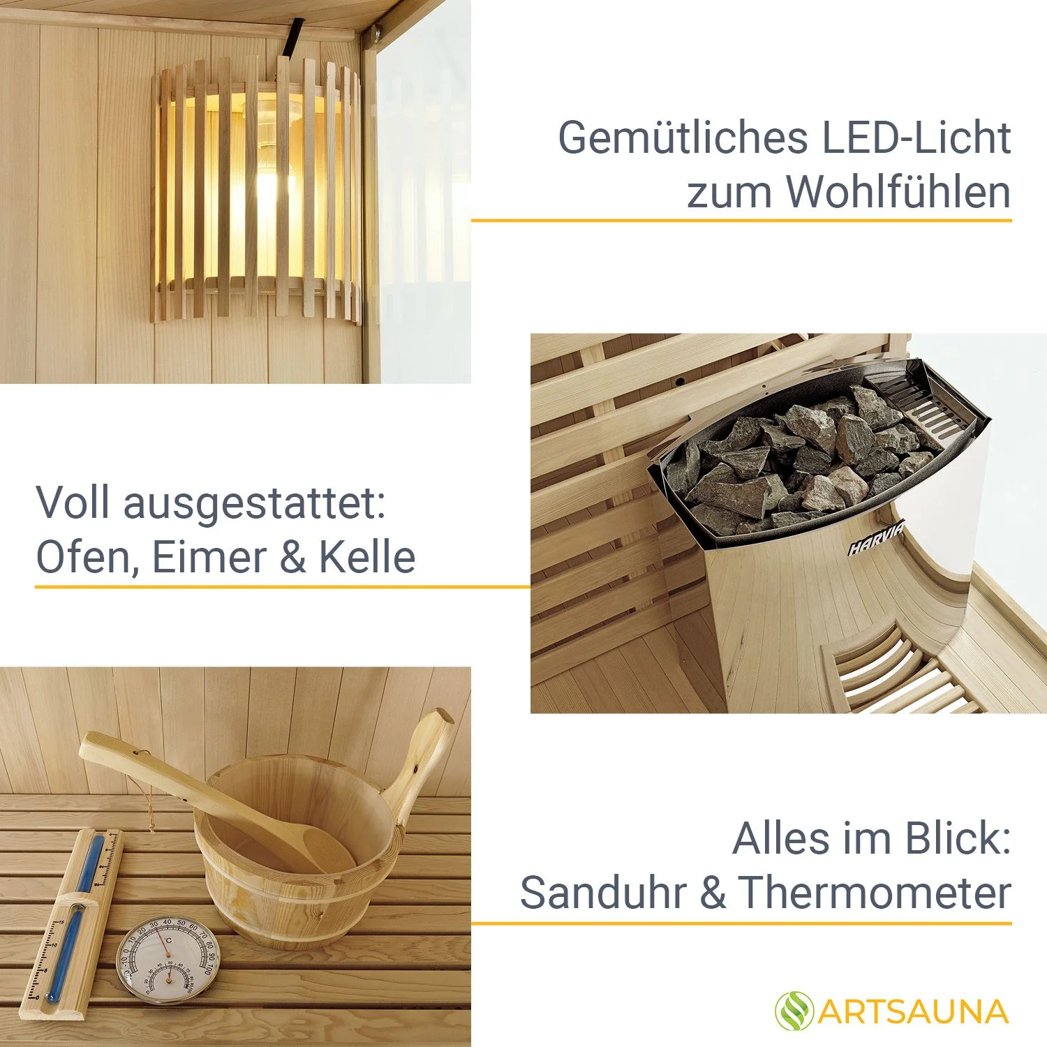 Sauna intérieur haut de gamme Espoo 200 (2025)