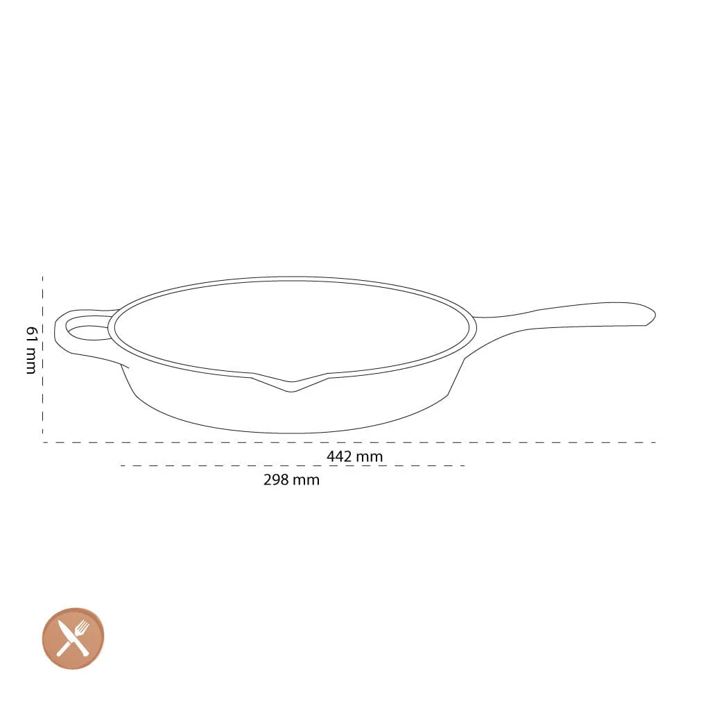 2025 Le Creuset – Signature Mattschwarz Hohe runde Bratpfanne 26 cm
