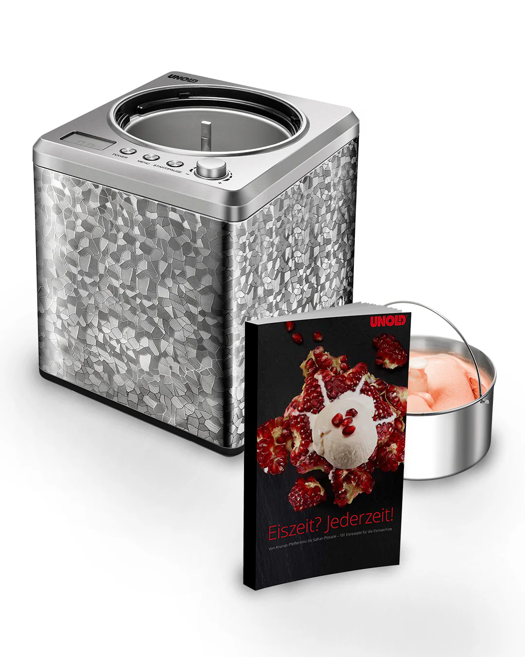 2025 Professionel ismaskine 2L med opskriftsbog