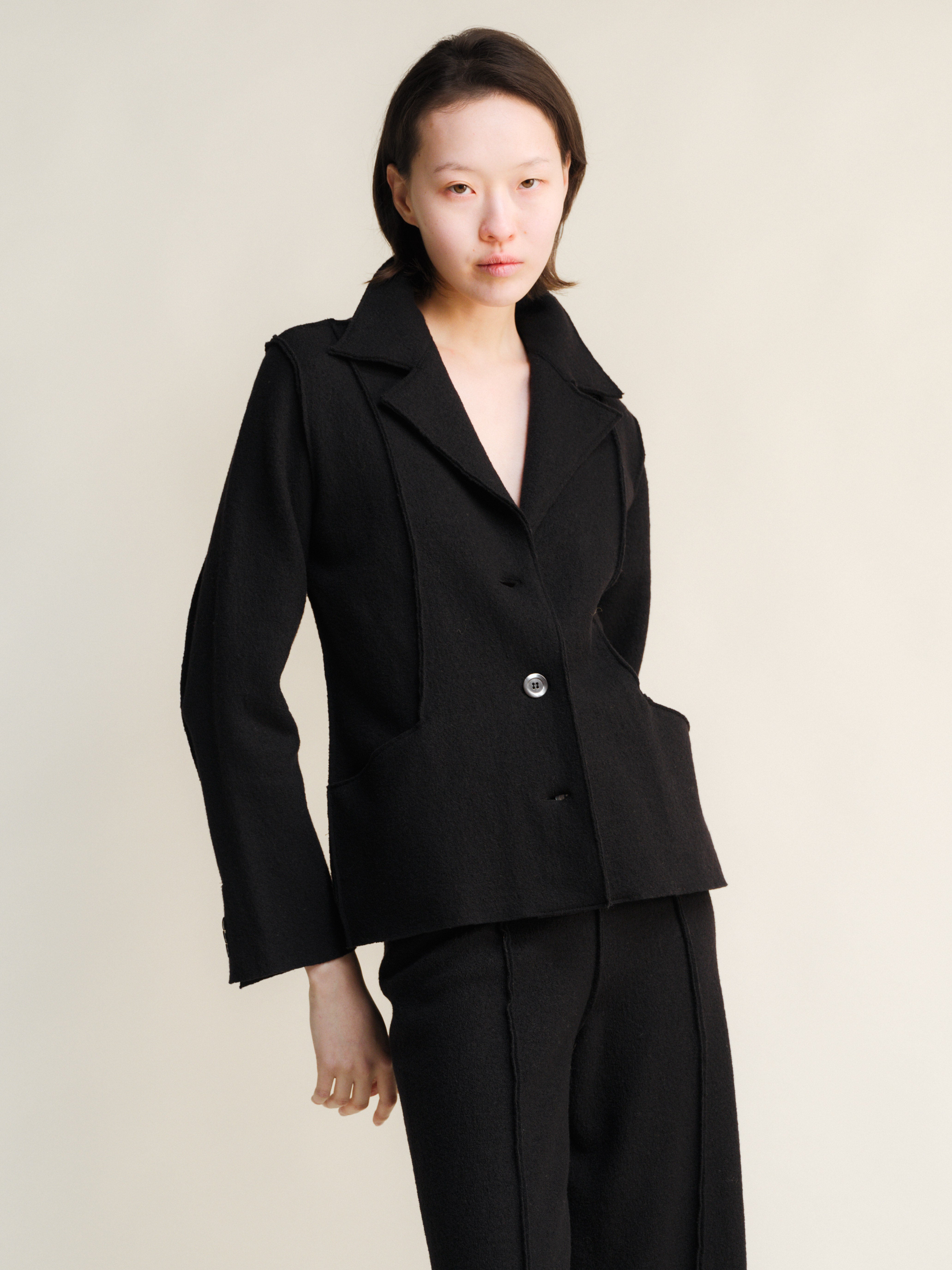 Boiled Wool Bar Jacket