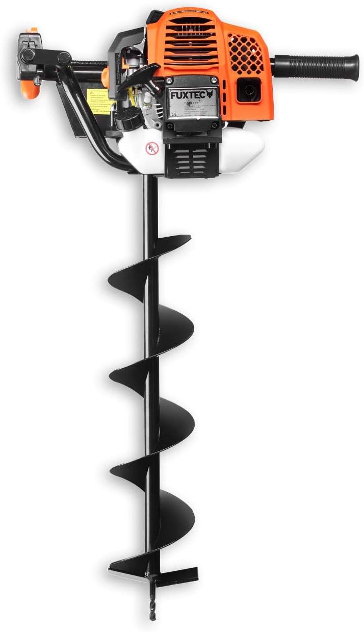 FUXTEC FX-EB152-3HP 52CC Benzin-Bohrmaschine mit 3 Bohrern 100/150/200 mm