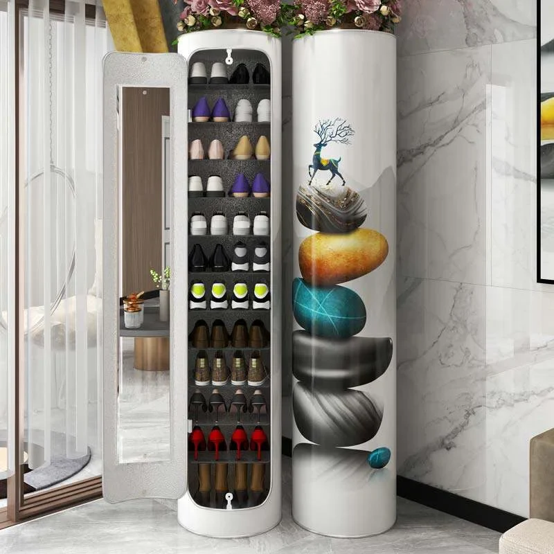 Schuhschrank mit großem Fassungsvermögen, mehreren Ebenen und Rotationsfunktion zur Desinfektion