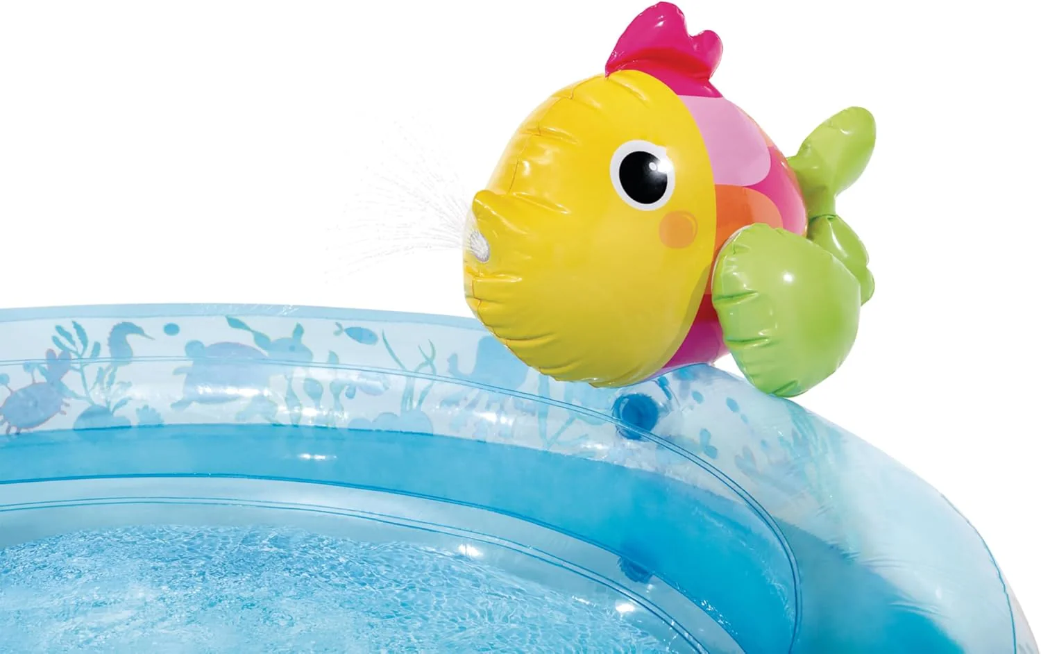 Intex Jungle Adventure Oppusteligt Legeområde – Pool med Rutsjebane og Vandlege til Børn