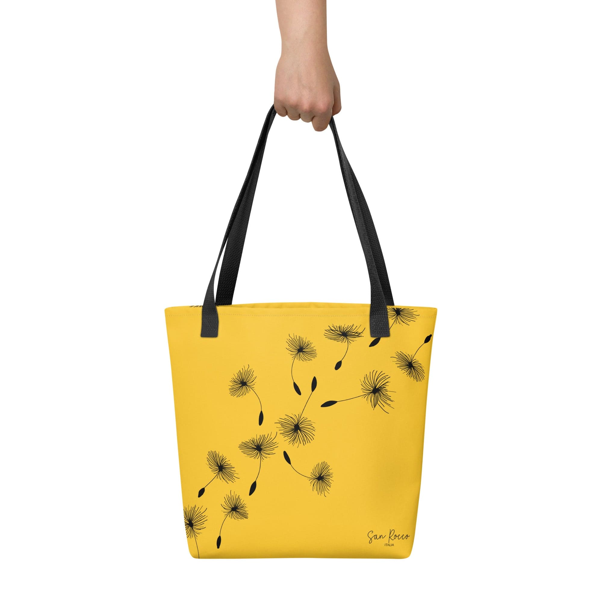 Yellow Dandelion Tote Bag