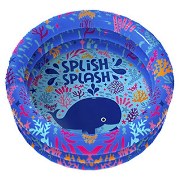 Dunkelblauer Wal-Kinderpool Ø85 cm