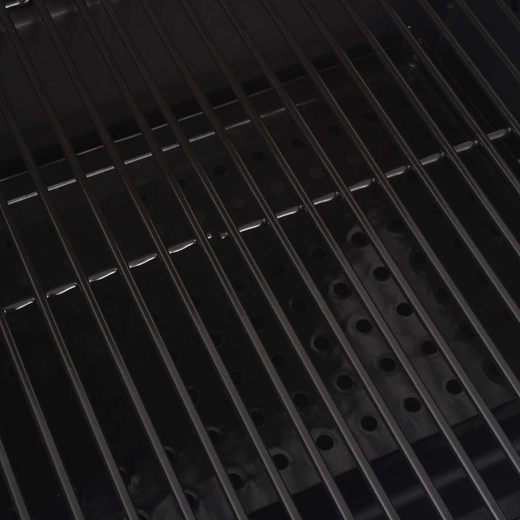 Vidaxl Holzkohlegrill mit unterer Ablage, Schwarz