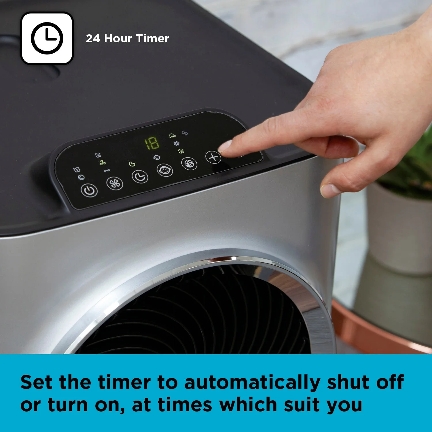 Climatiseur portable 3-en-1 Black+Decker BXAC40008GB 12 000 BTU Blanc