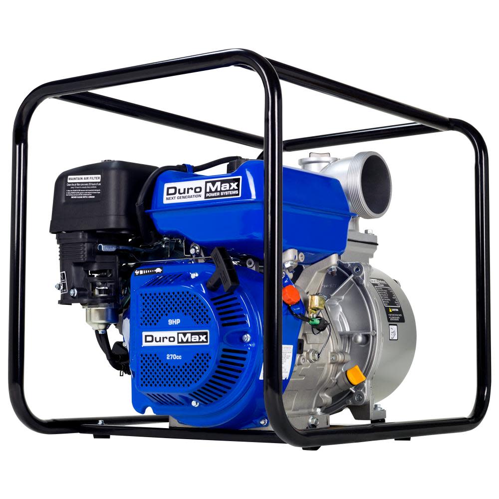 Pompe à eau à essence DuroMax 270cc 4 pouces (2025)