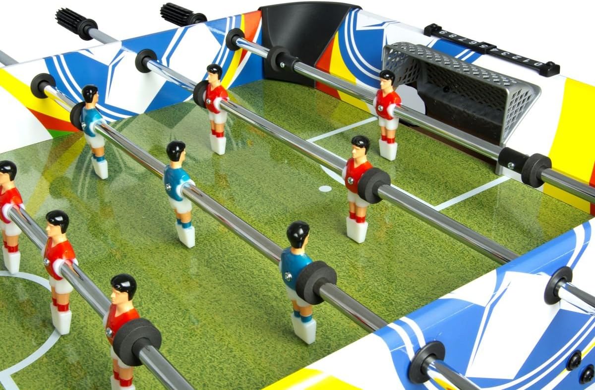 Leomark Spieltisch aus Holz für Kinder und Erwachsene | Spielspaß zu Hause oder auf Partys, Familienunterhaltung | Stabil, lehrreich und einfach aufzubauen