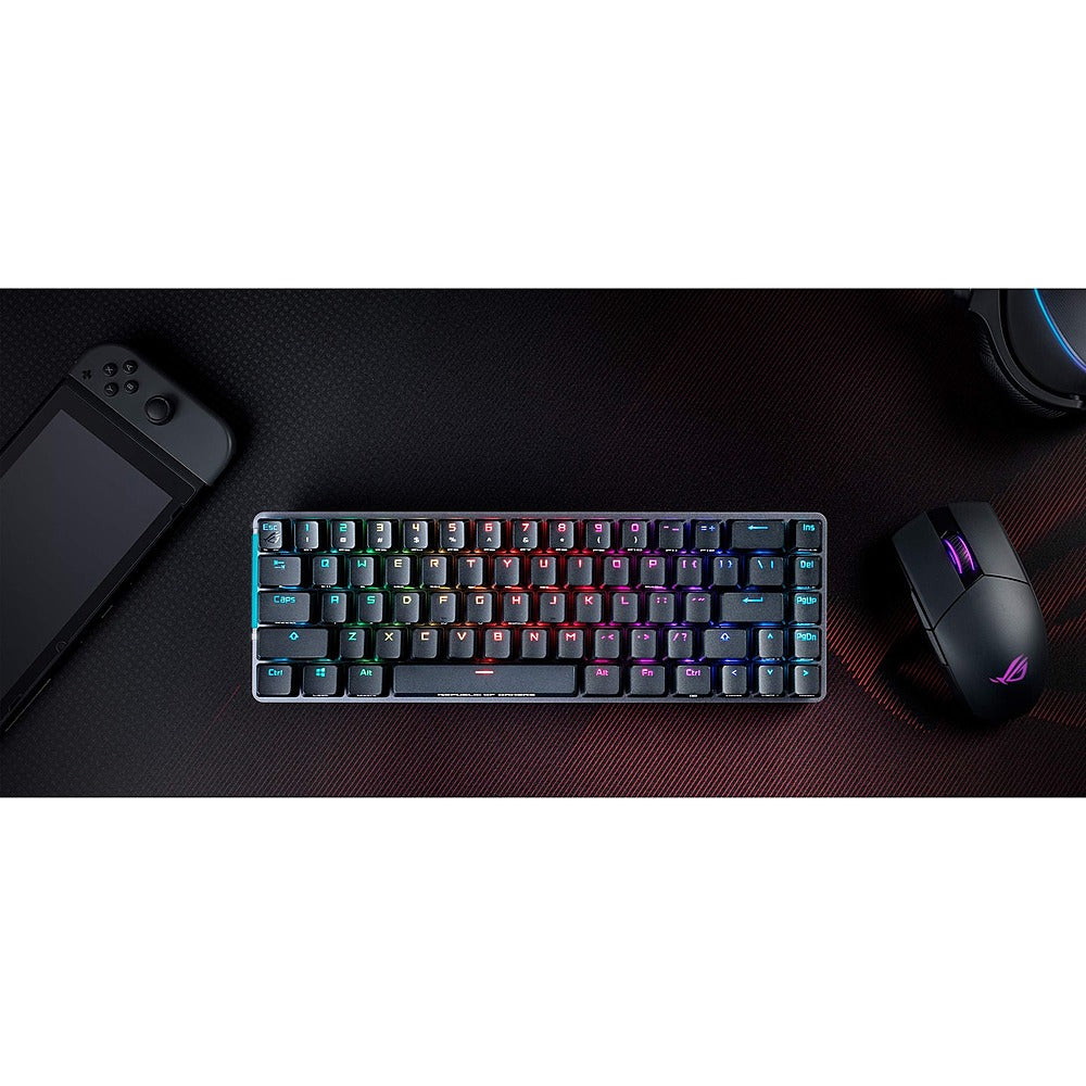 ASUS – Falchion NX Kabellose mechanische Gaming-Tastatur 65% – Schwarz