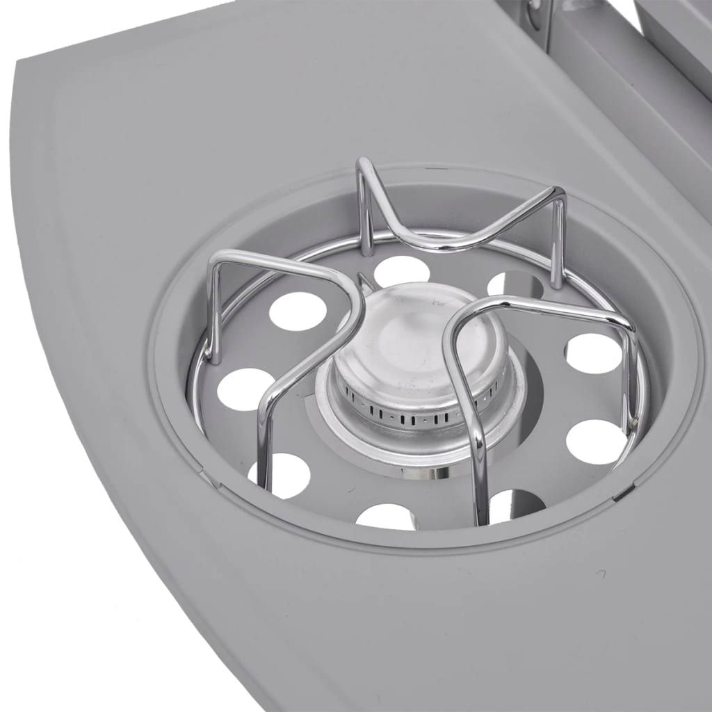 Vidaxl Gasgrill mit 4+1 Brennern, Silber