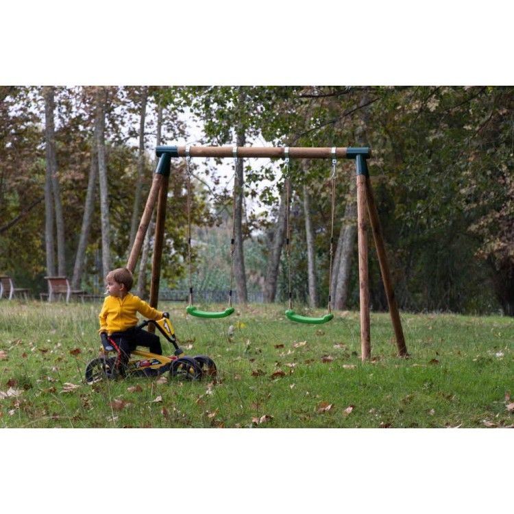 Masgames Kadi L Runde Doppelschaukel aus Holz