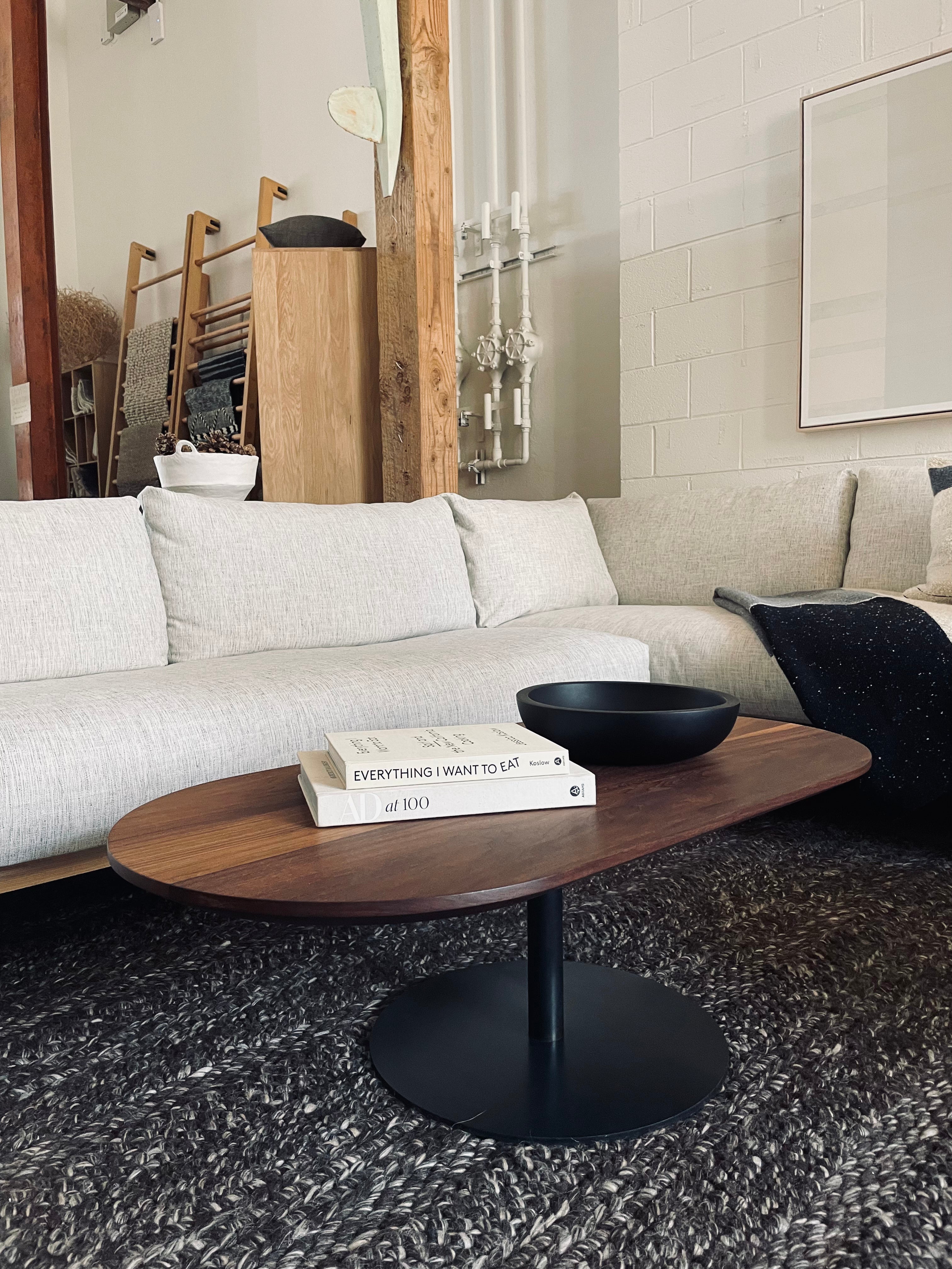 Mesa de centro Disco Racetrack - Nogal negro