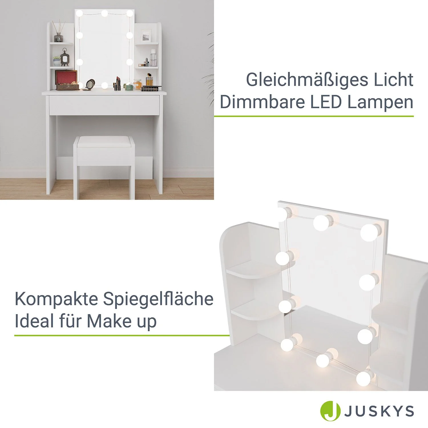 Zoey Schminktisch 2025 mit Melly Hocker