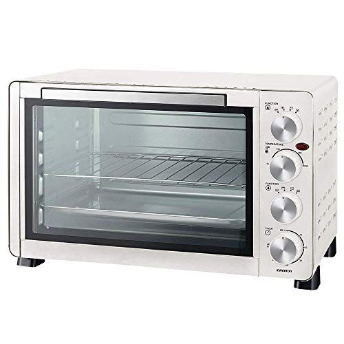 Infiniton HSM-20B31 Tisch-Konvektionsofen (30 l, 1500 W, Weiß, Temperatur bis zu 230 °C und Zeit bis zu 60 Minuten, tragbarer Ofen)