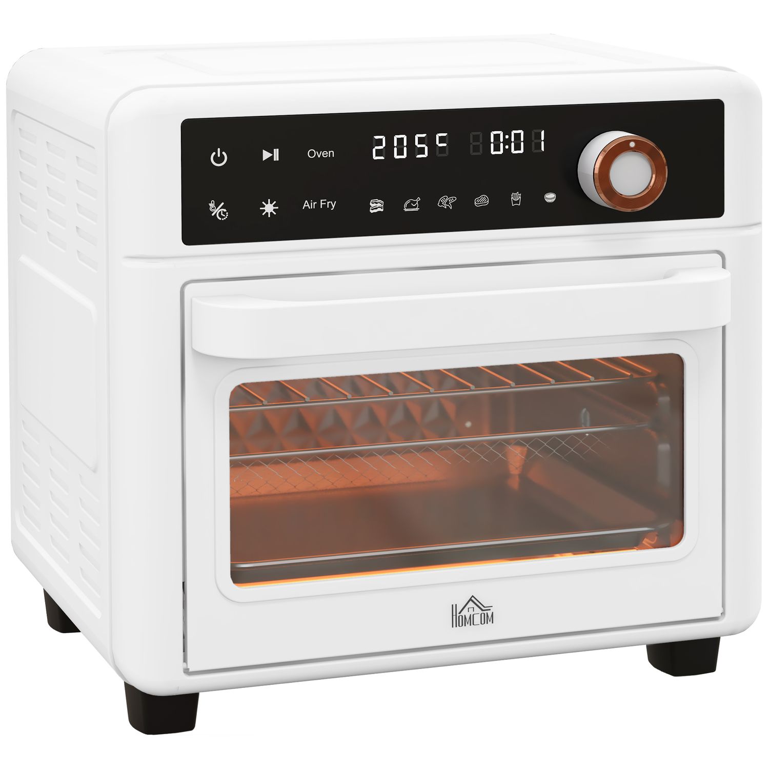 Homcom 13L 1200W Elektro-Tischbackofen mit 12 Betriebsmodi