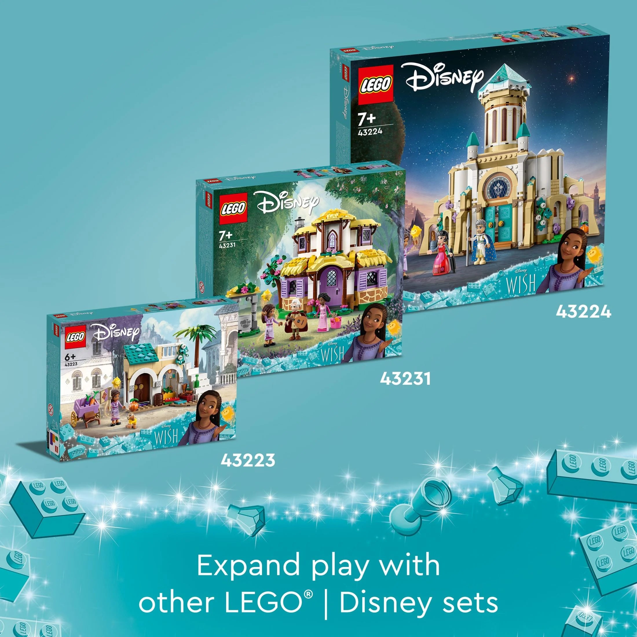 LEGO Disney Wish: Asha in der Stadt der Rosen 43223 Bauset – ein Modell zum Bauen, basierend auf dem Disney-Film, das zu Abenteuern und kreativem Spielen anregt. Ein tolles Geschenk für Kinder und Fans ab 6 Jahren.