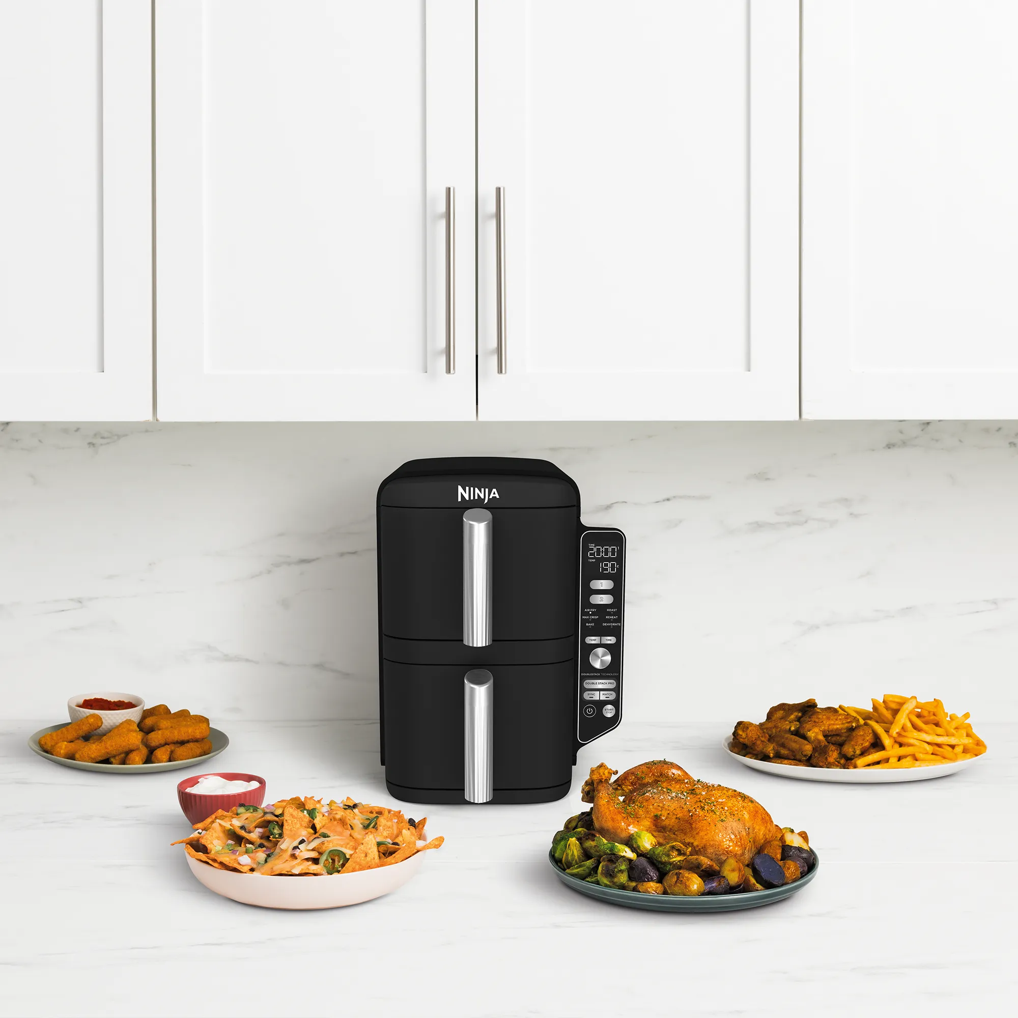 2025 Ninja DoubleStack™ XXXL 9,5L airfryer med 2 skuffer