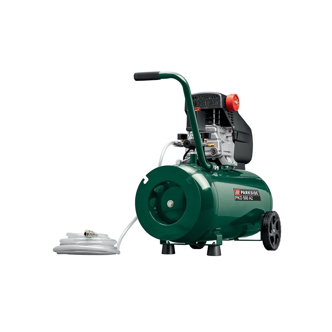 Compresseur PARKSIDE PKO 500 A2 (2025) | 1,8 kW (2,45 CV) | Réservoir de 50 L | Pression jusqu'à 10 bars | Faible niveau sonore et vibrations