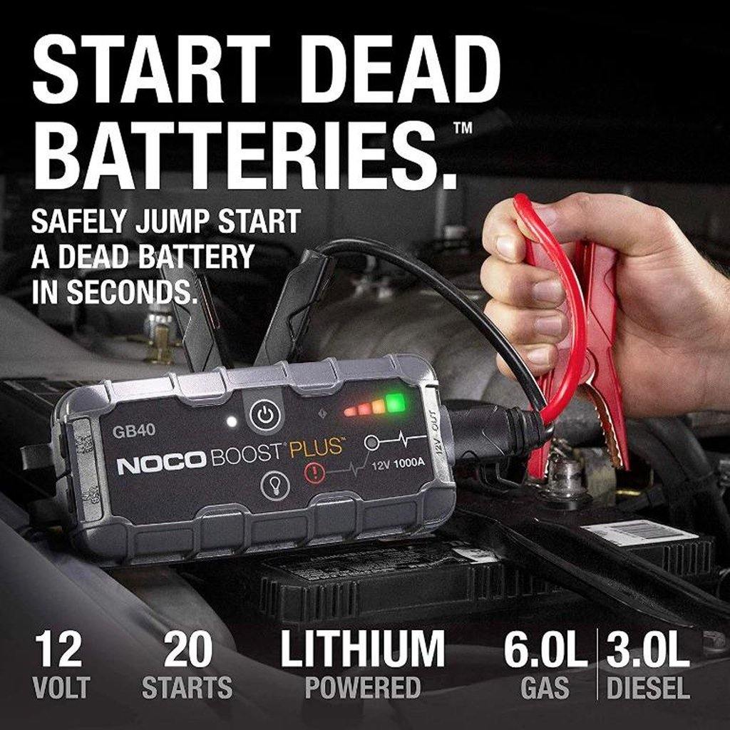 2025 NOCO GB40 BOOST PLUS 1000A UltraSafe litiumbatteri jumpstarter