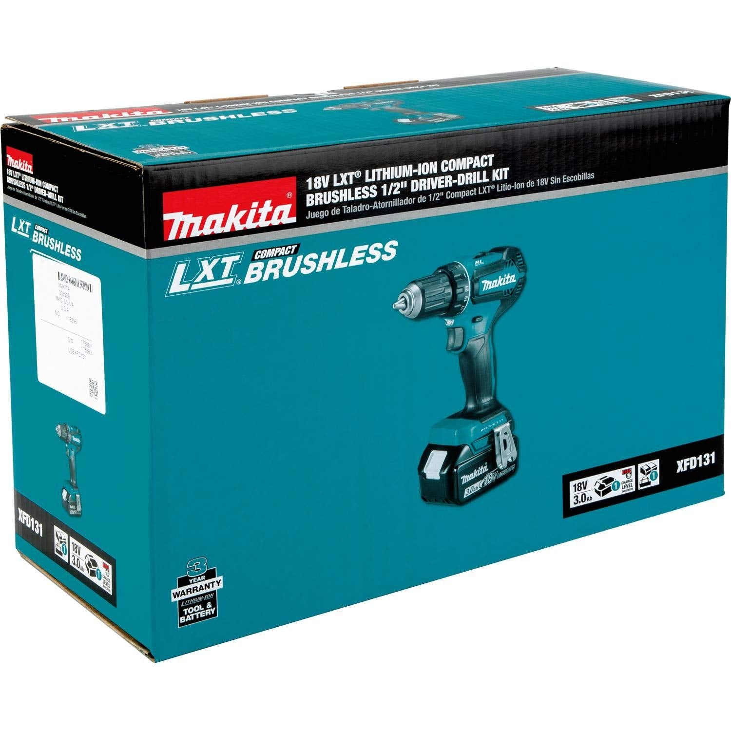 Kit perceuse-visseuse sans fil Makita XFD131 18 V LXT 1/2