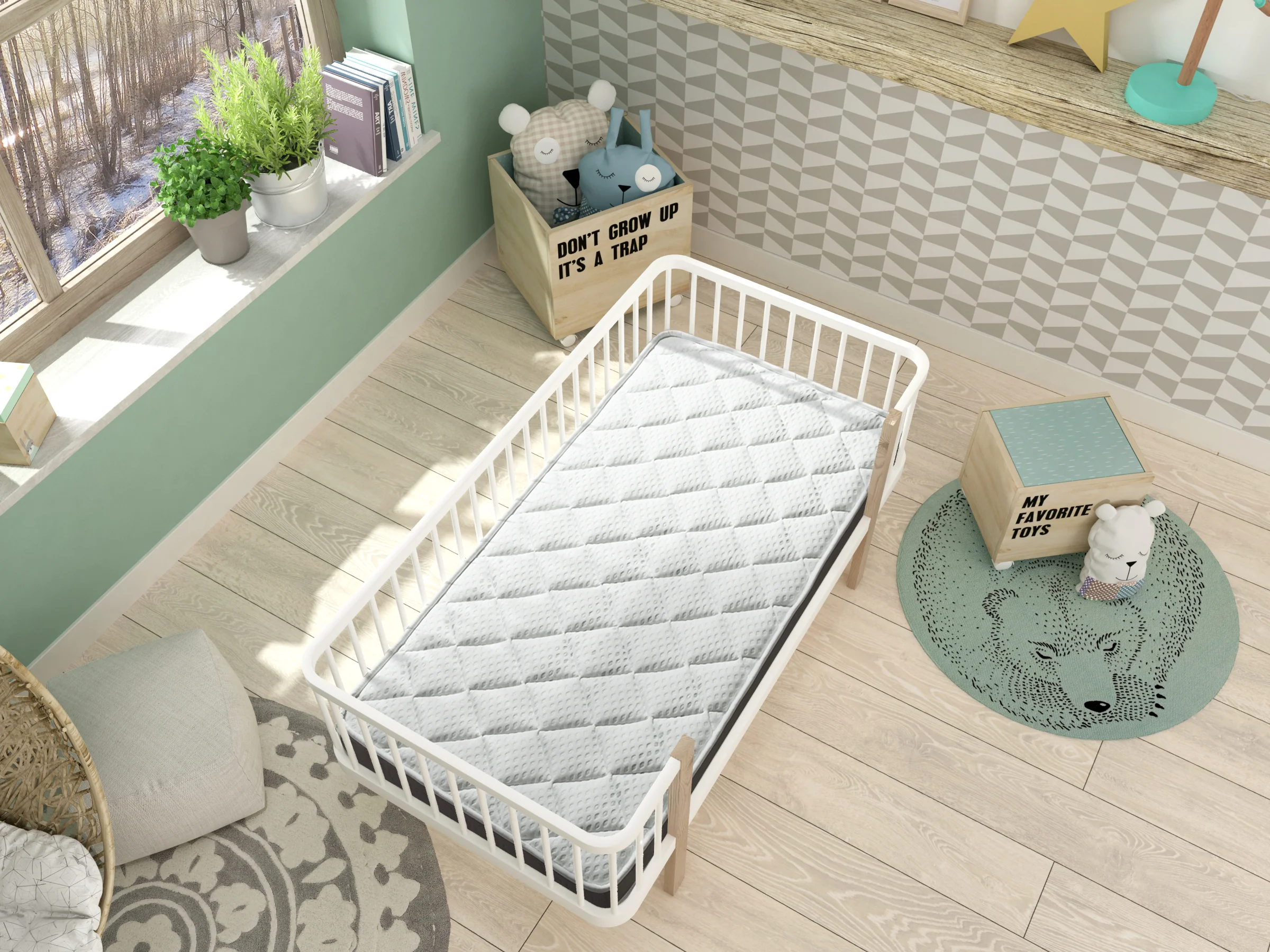 Viskoelastische Kinderbettmatratze von BabyBed