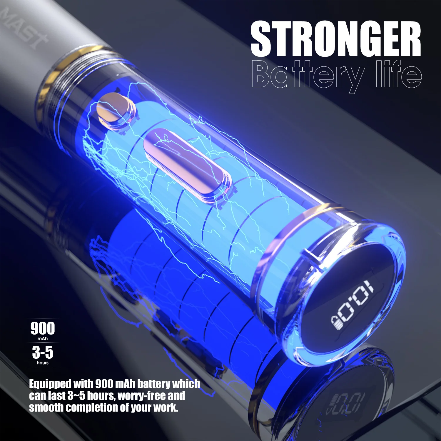 Mast P40 Kabellose Stift-Tätowiermaschine mit 2,5 mm Hub